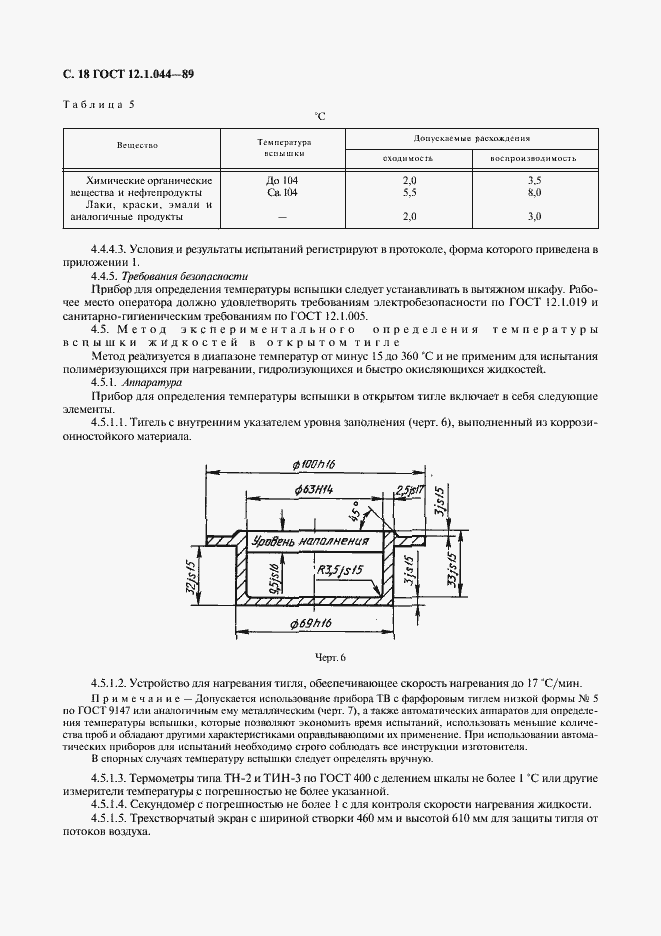 Страница 19 ГОСТ 12.1.044-89