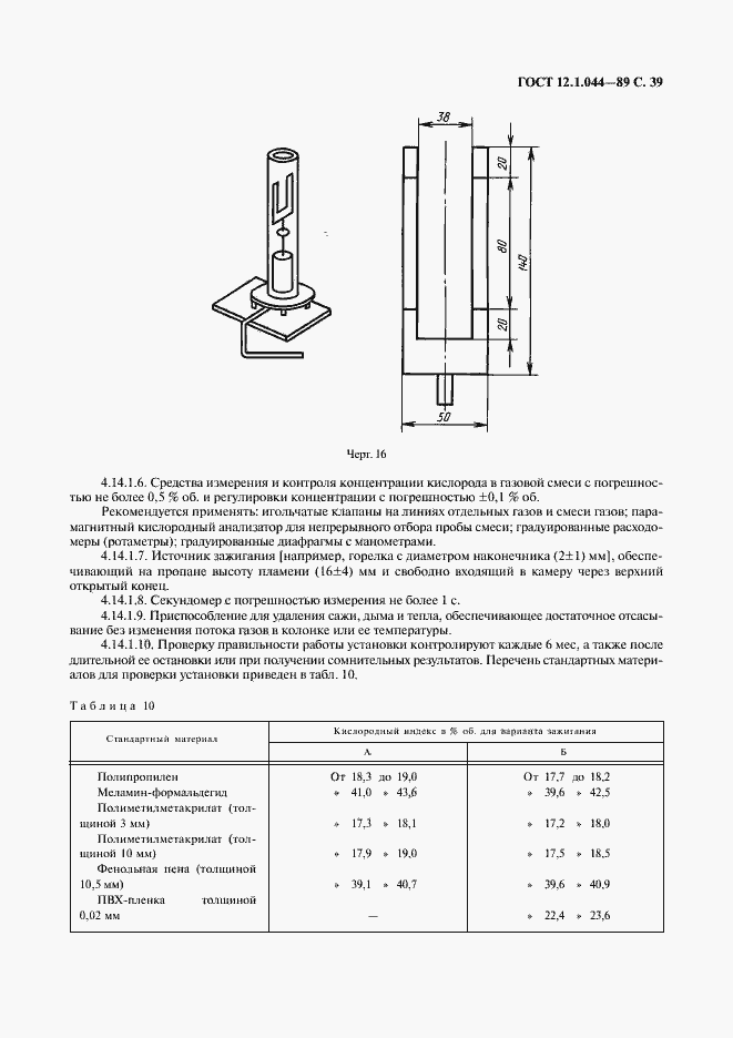 Страница 40 ГОСТ 12.1.044-89