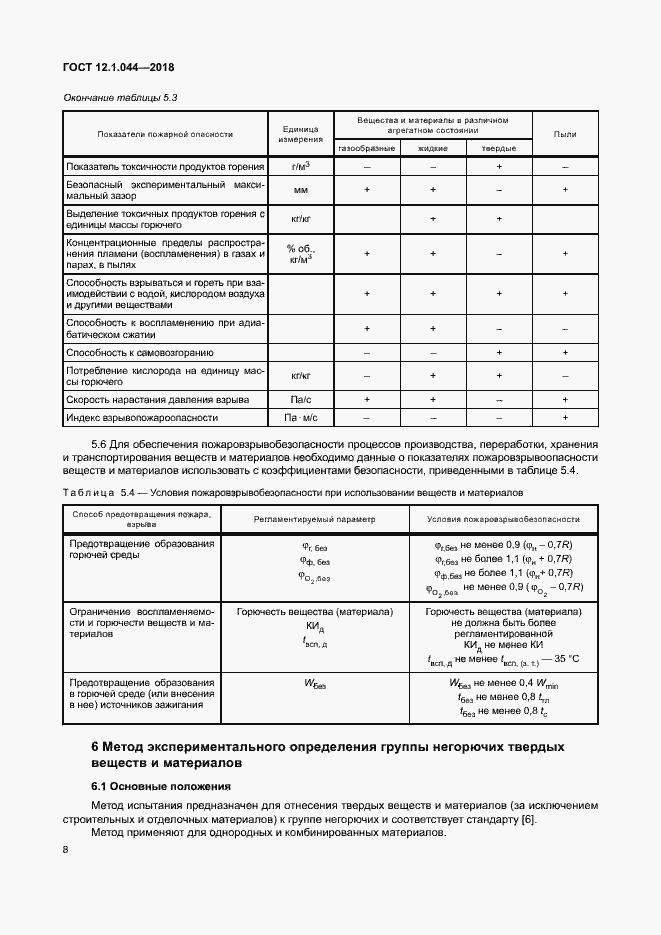 Страница 18 ГОСТ 12.1.044-2018