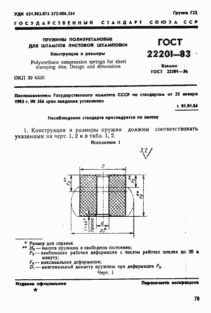 Страница 1 ГОСТ 22201-83