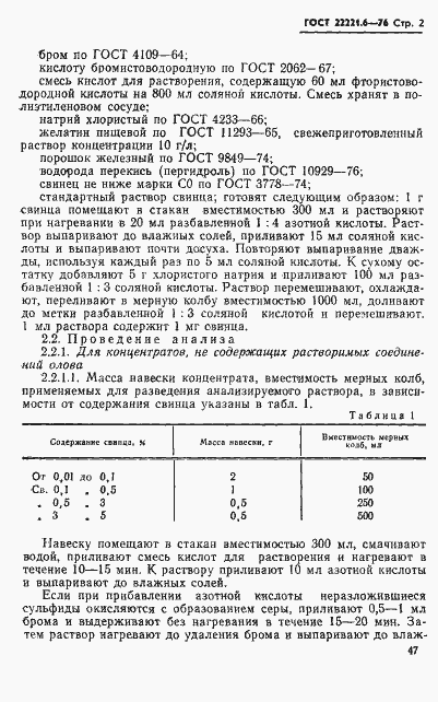 Страница 2 ГОСТ 22221.6-76