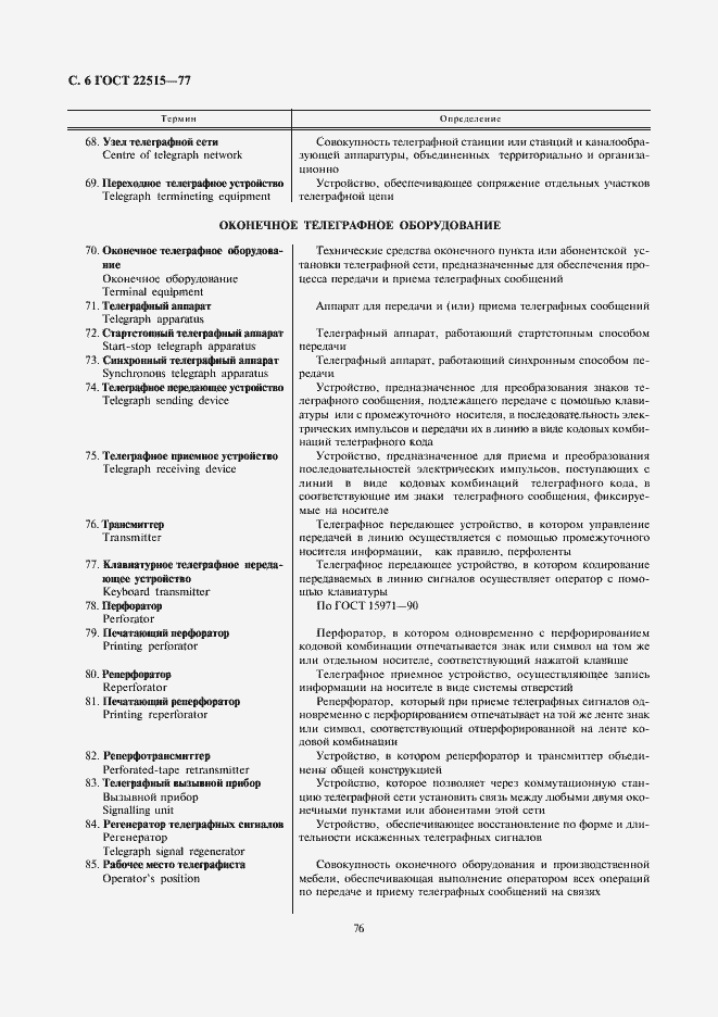 Страница 6 ГОСТ 22515-77