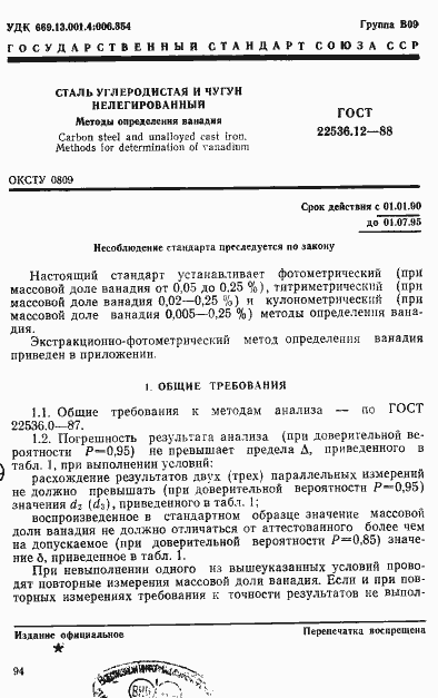 Страница 1 ГОСТ 22536.12-88