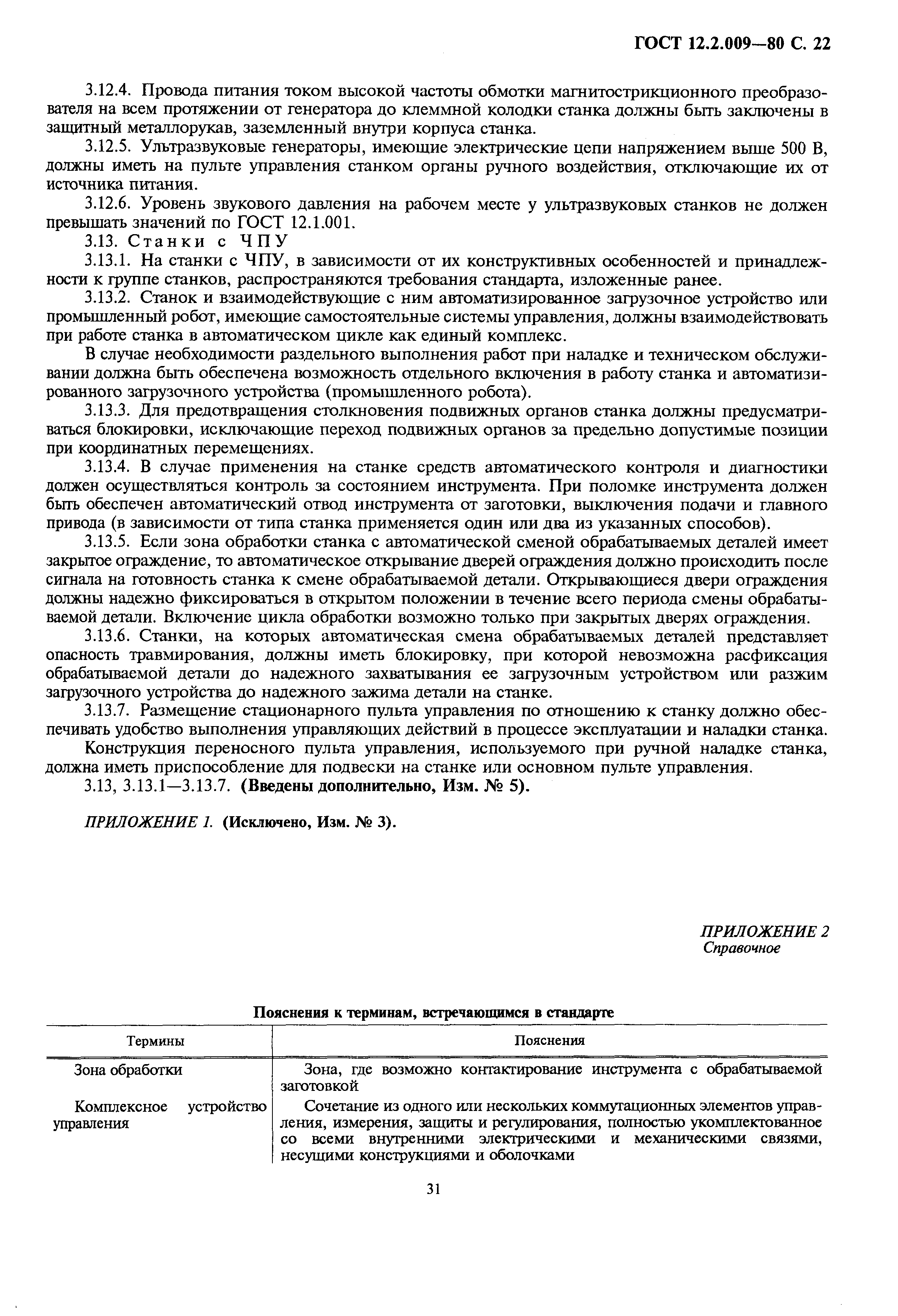 Страница 22 ГОСТ 12.2.009-80