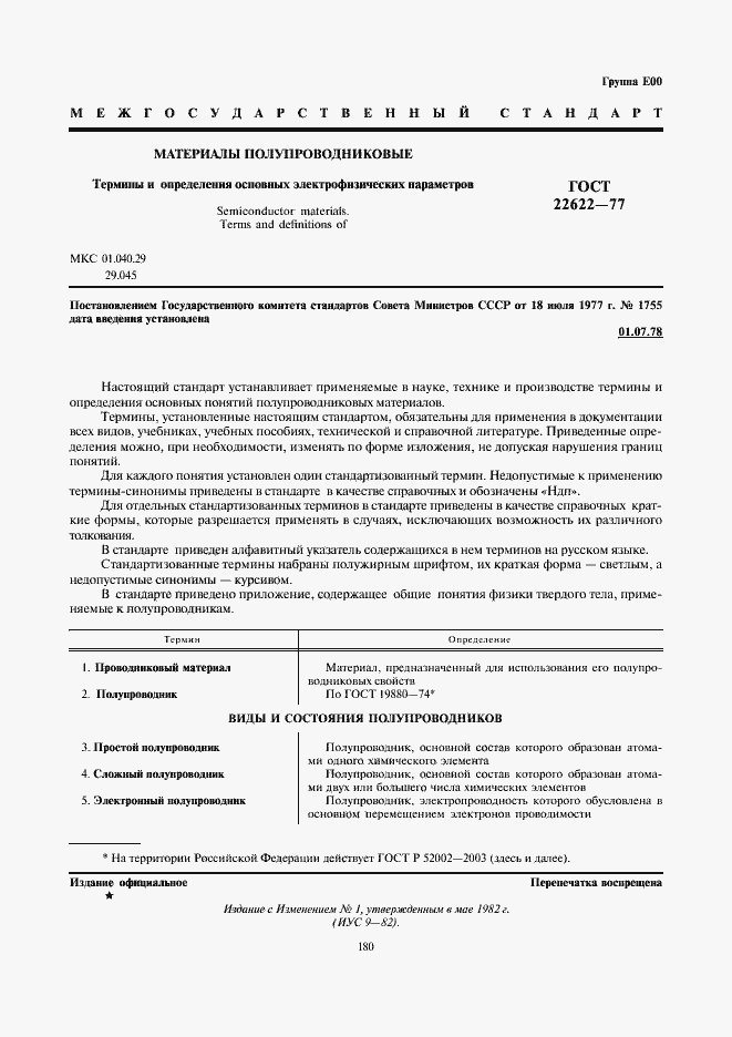 Страница 1 ГОСТ 22622-77