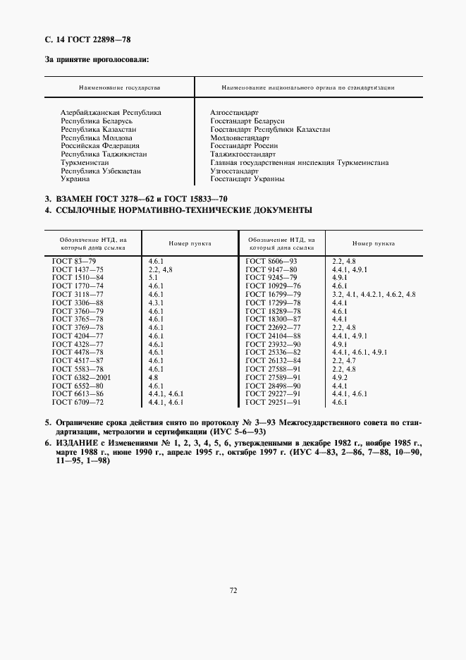 Страница 14 ГОСТ 22898-78