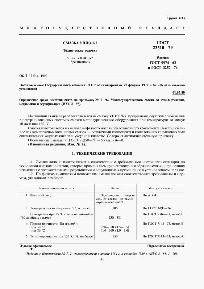 Страница 1 ГОСТ 23510-79