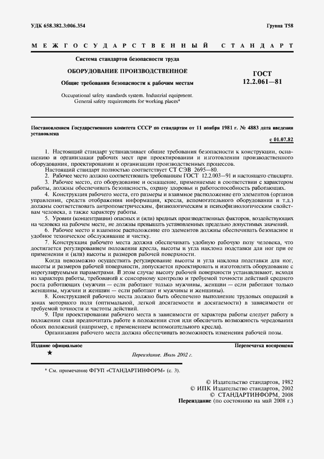 Страница 2 ГОСТ 12.2.061-81