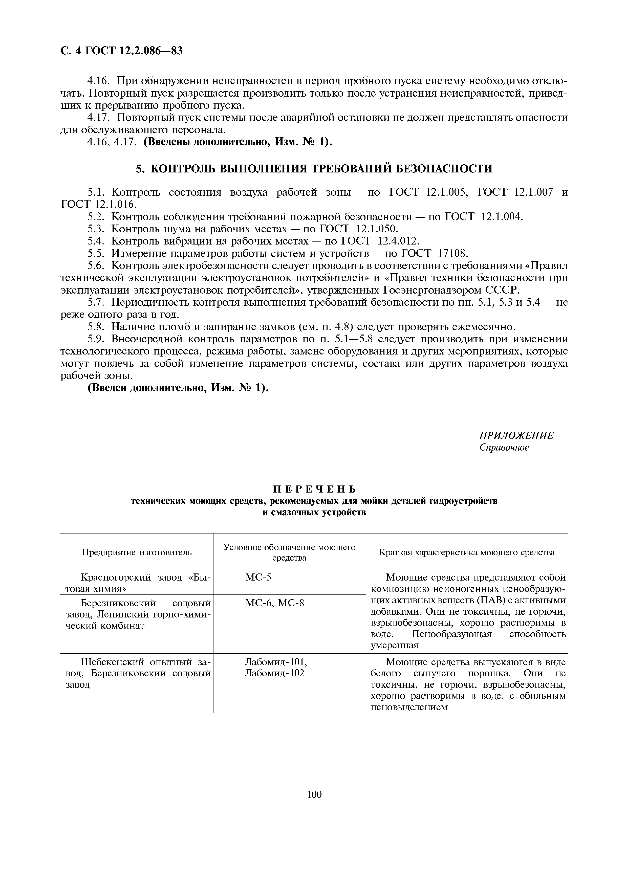 Страница 4 ГОСТ 12.2.086-83