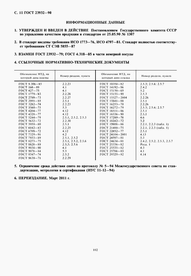 Страница 12 ГОСТ 23932-90