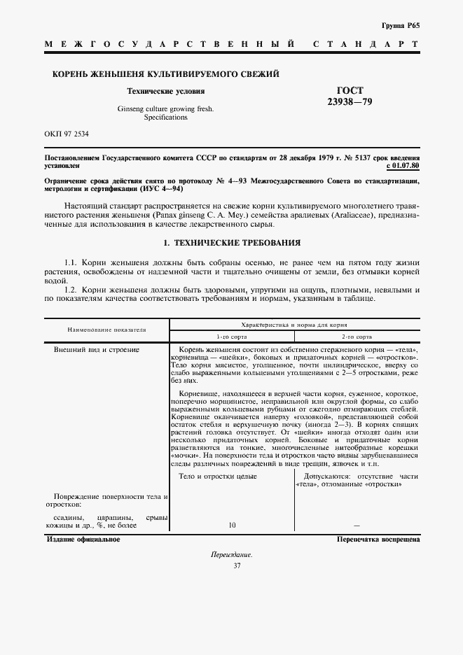 Страница 1 ГОСТ 23938-79
