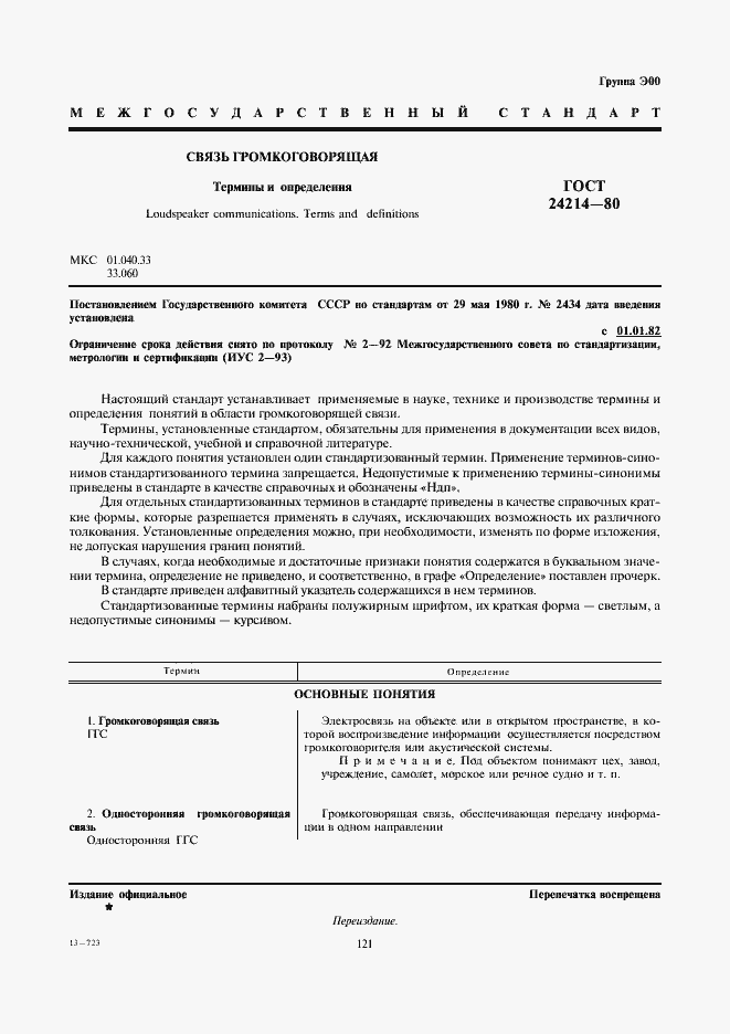 Страница 1 ГОСТ 24214-80