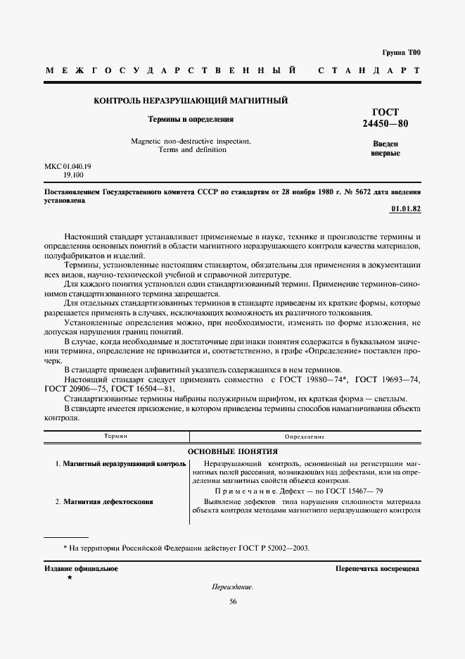 Страница 1 ГОСТ 24450-80