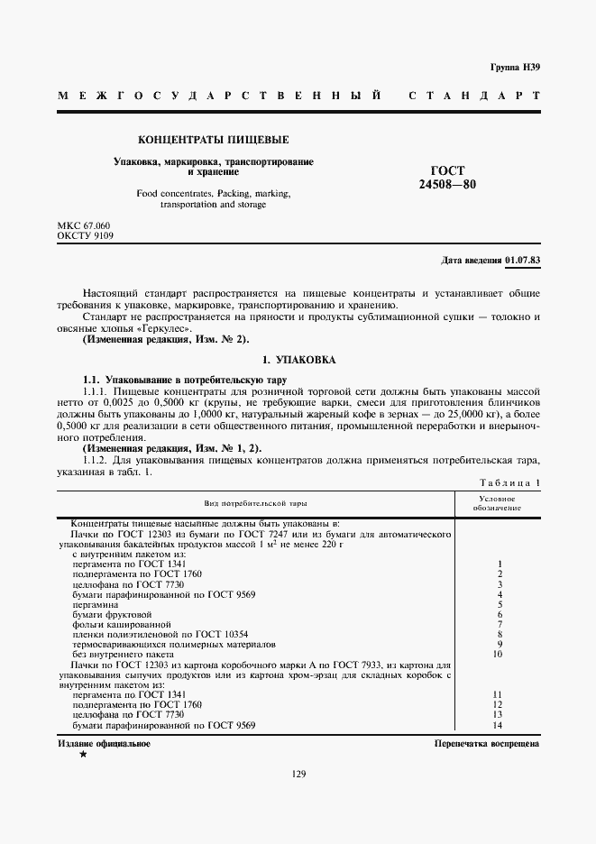 Страница 1 ГОСТ 24508-80