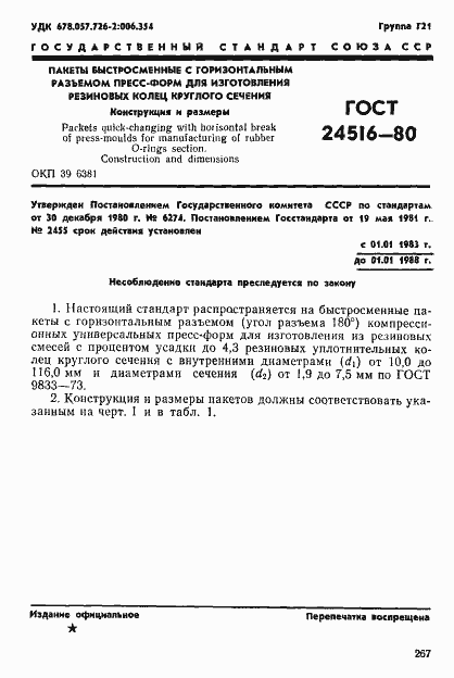 Страница 1 ГОСТ 24516-80