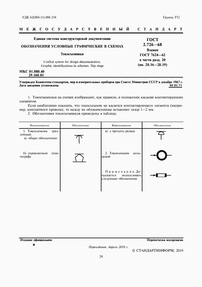 Страница 2 ГОСТ 2.726-68