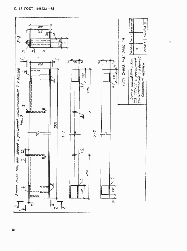 Страница 15 ГОСТ 24893.1-81