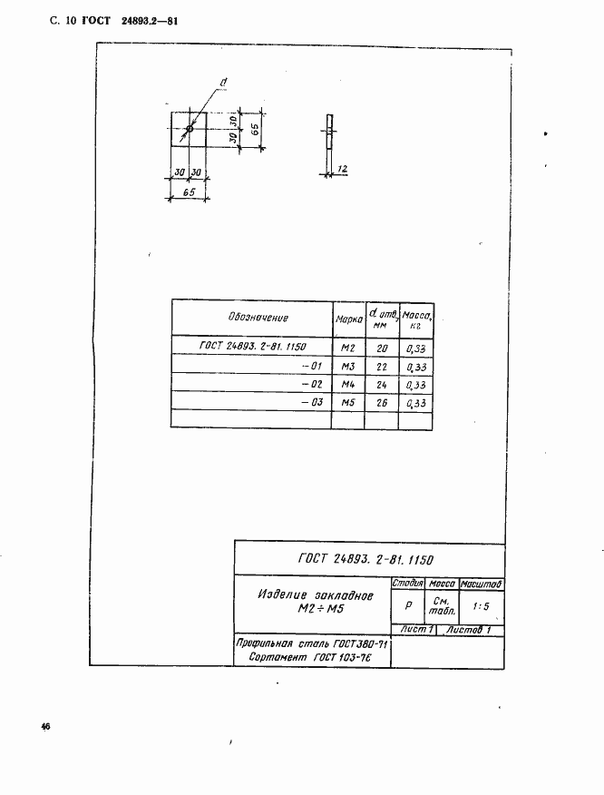 Страница 10 ГОСТ 24893.2-81