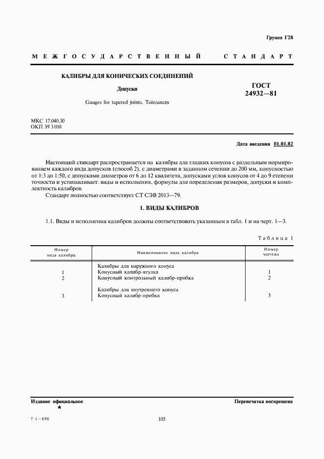 Страница 1 ГОСТ 24932-81