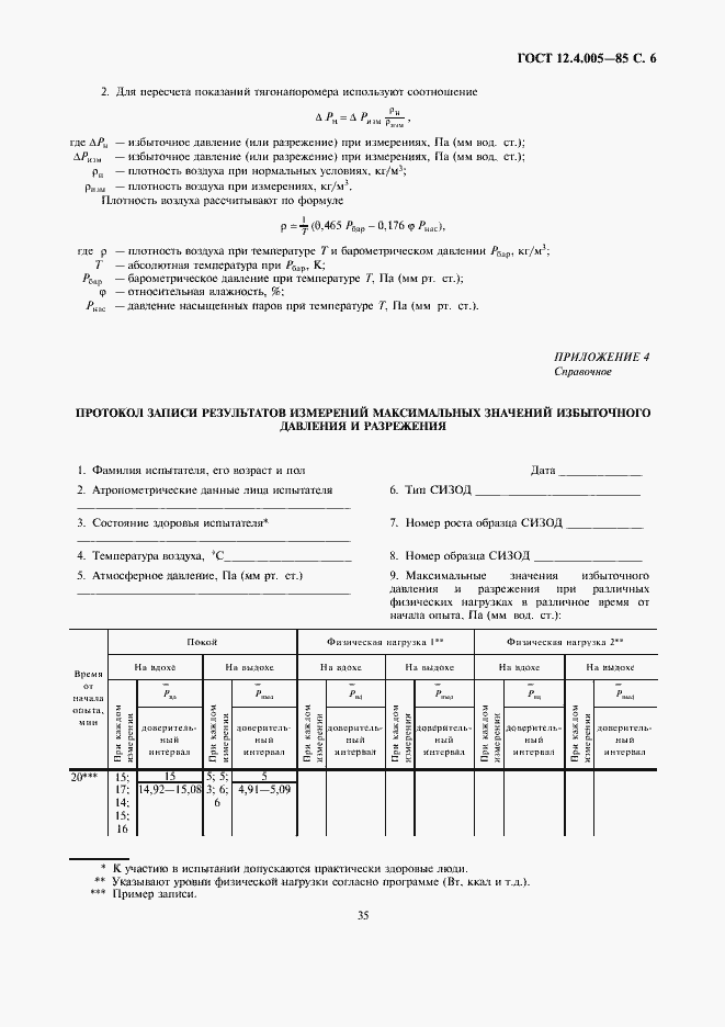 Страница 6 ГОСТ 12.4.005-85