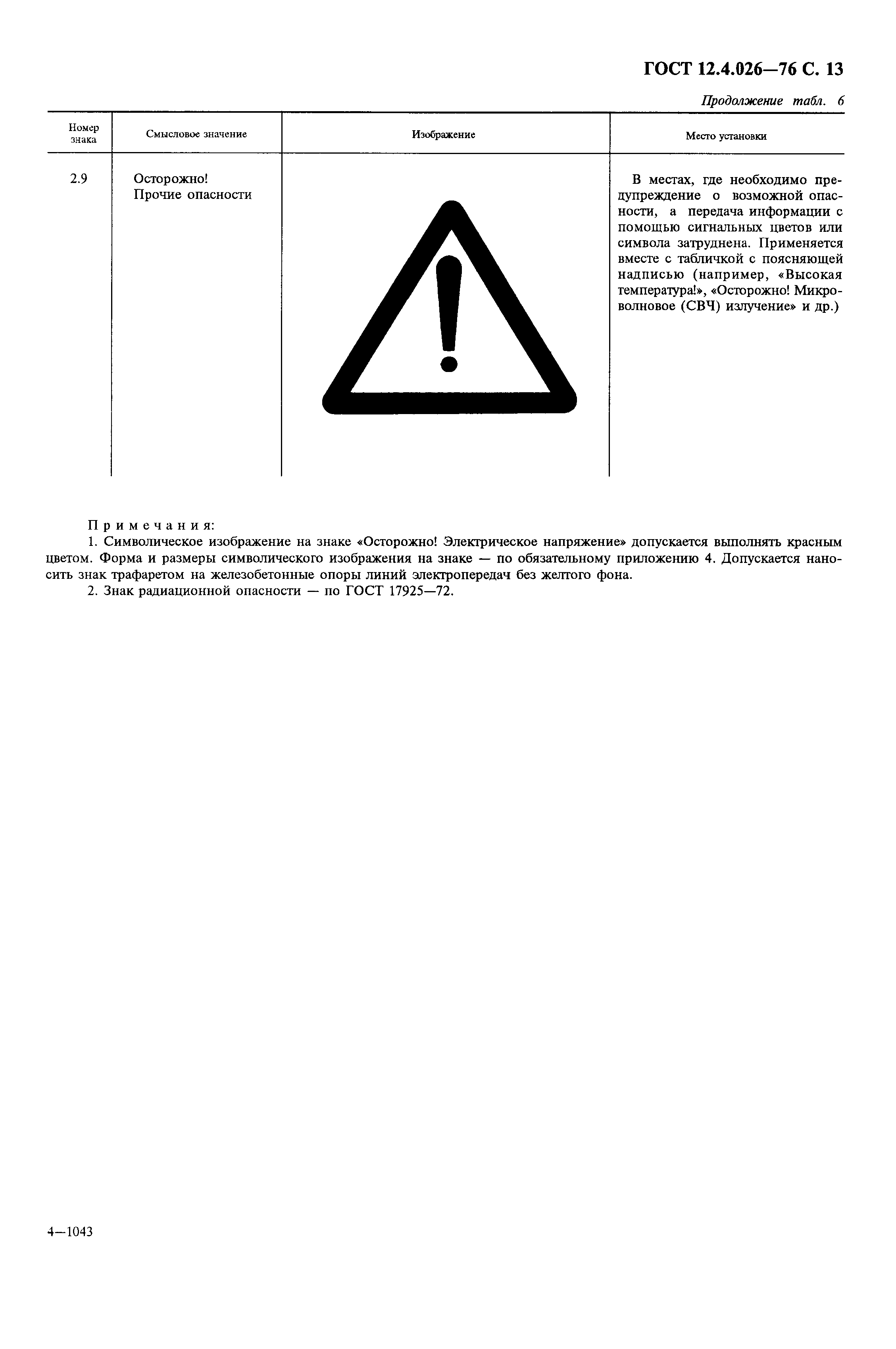 Страница 14 ГОСТ 12.4.026-76