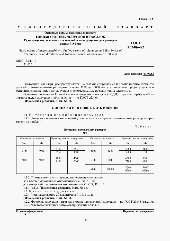 Страница 1 ГОСТ 25348-82
