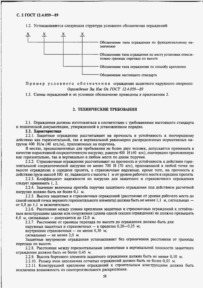 Страница 2 ГОСТ 12.4.059-89