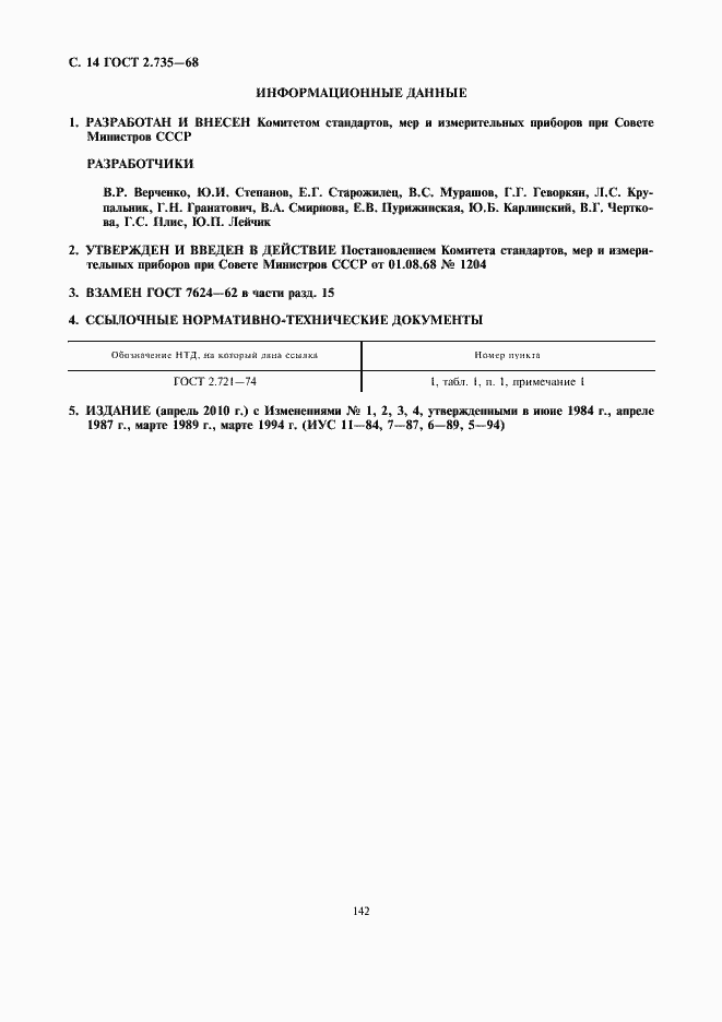 Страница 16 ГОСТ 2.735-68