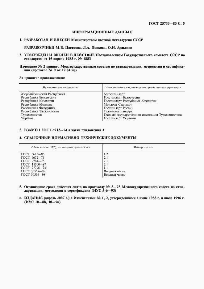 Страница 6 ГОСТ 25733-83