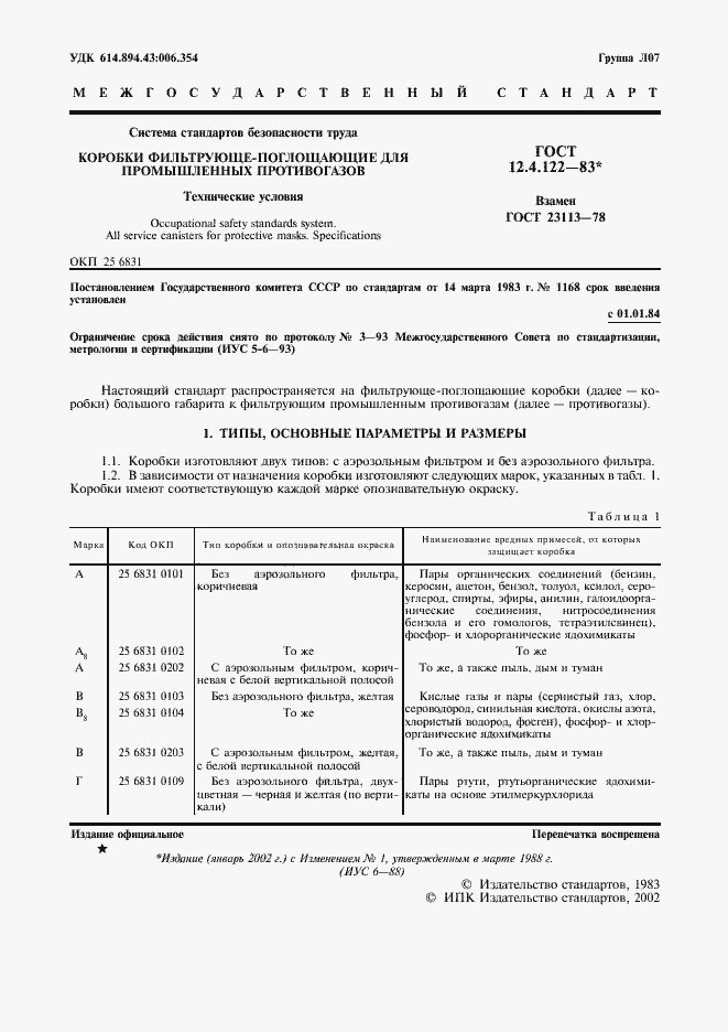 Страница 2 ГОСТ 12.4.122-83