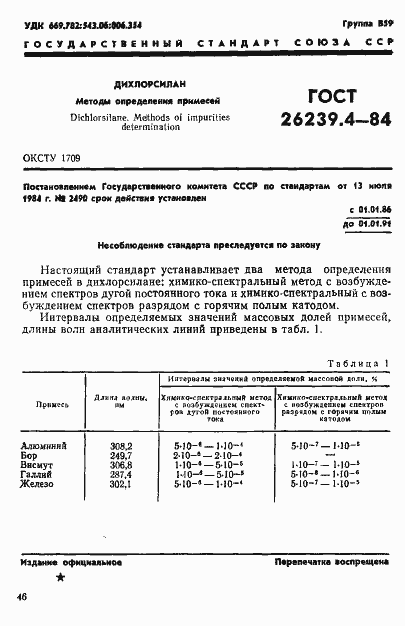 Страница 1 ГОСТ 26239.4-84