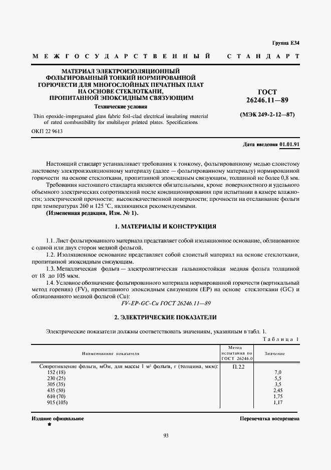 Страница 1 ГОСТ 26246.11-89