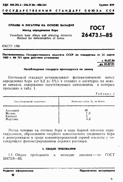 Страница 1 ГОСТ 26473.1-85