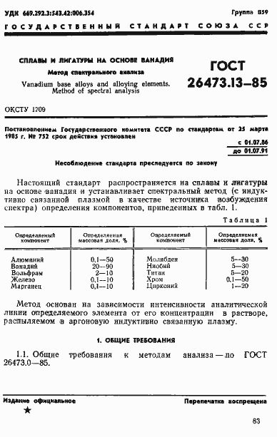 Страница 1 ГОСТ 26473.13-85