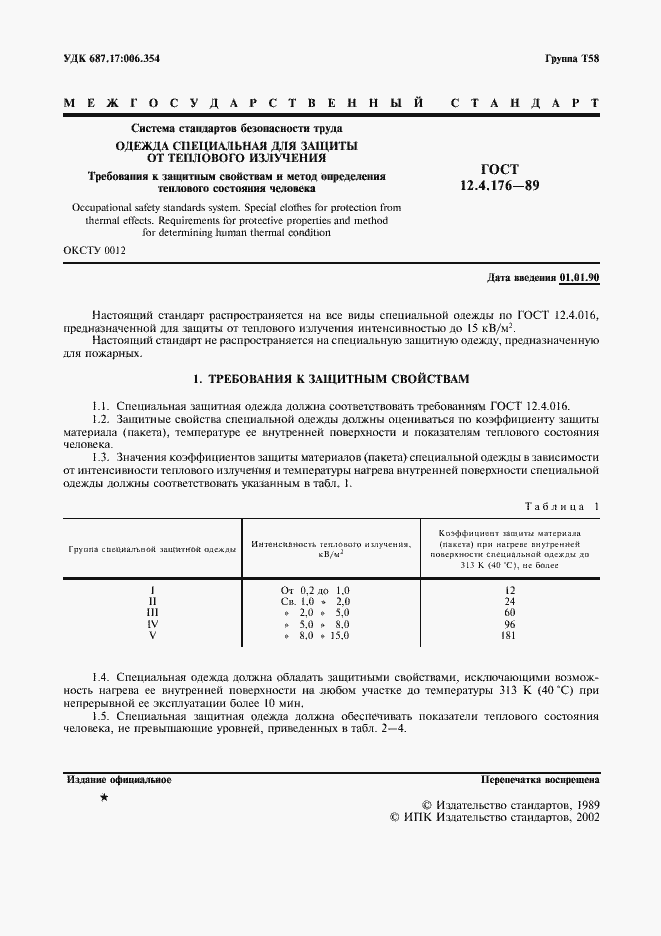 Страница 2 ГОСТ 12.4.176-89