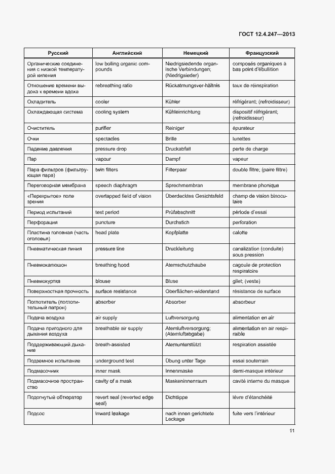 Страница 13 ГОСТ 12.4.247-2013