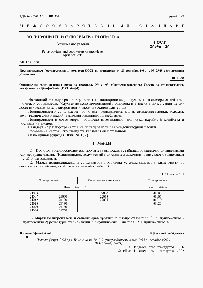 Страница 3 ГОСТ 26996-86