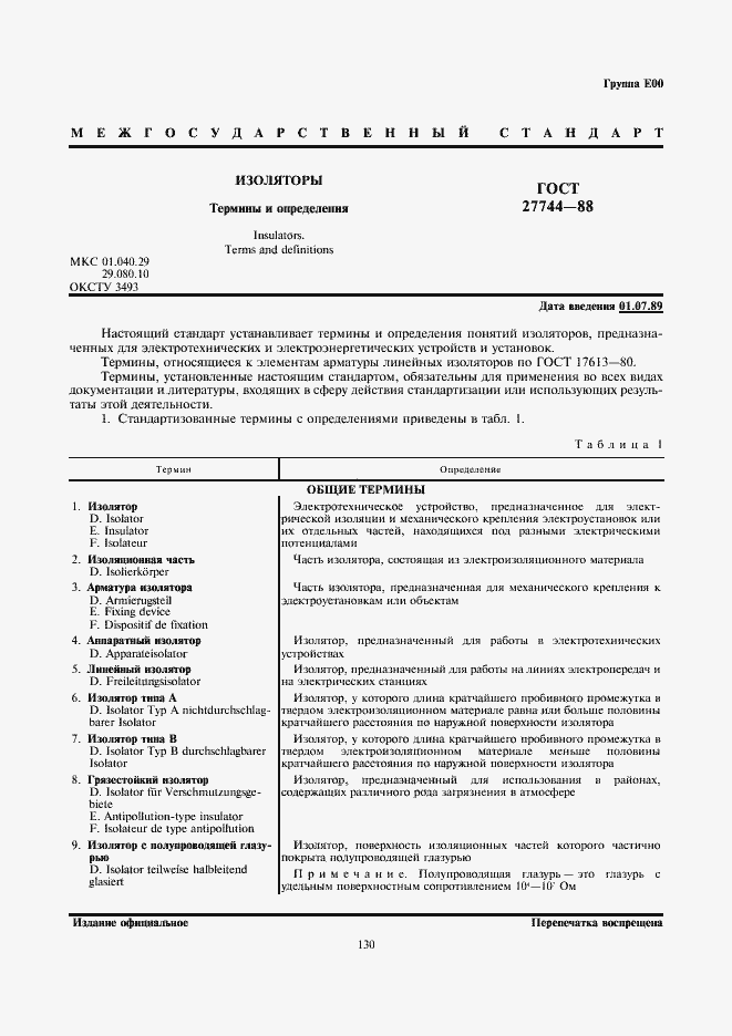 Страница 1 ГОСТ 27744-88