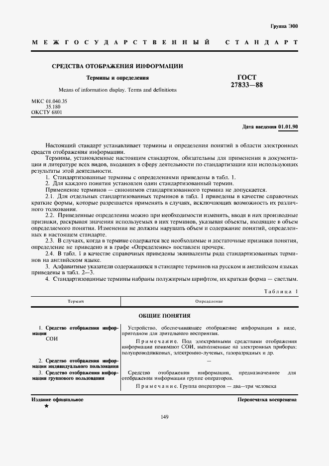 Страница 1 ГОСТ 27833-88
