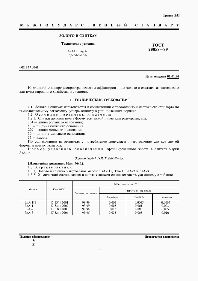 Страница 3 ГОСТ 28058-89