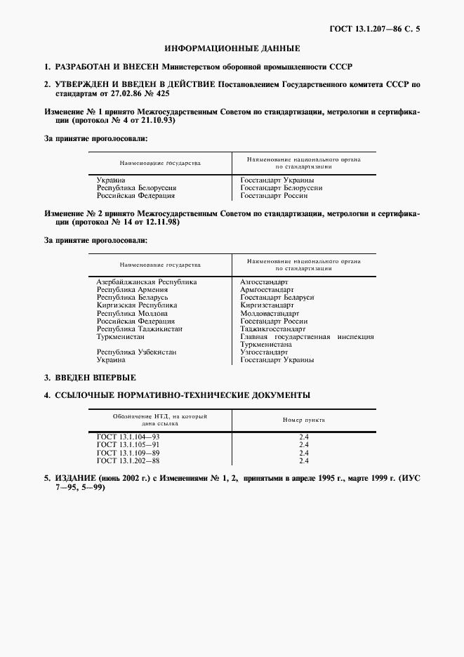 Страница 6 ГОСТ 13.1.207-86