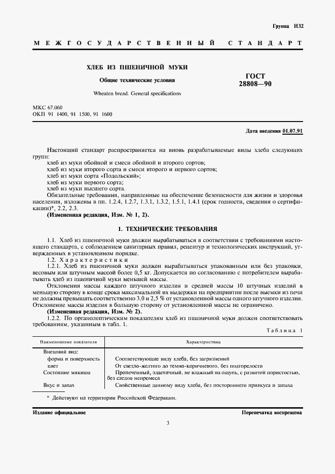 Страница 3 ГОСТ 28808-90