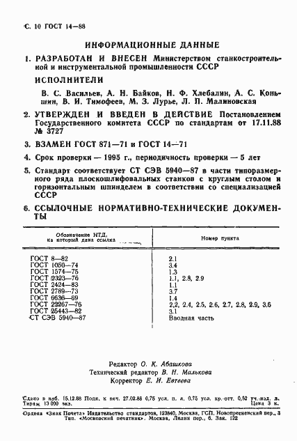 Страница 11 ГОСТ 14-88