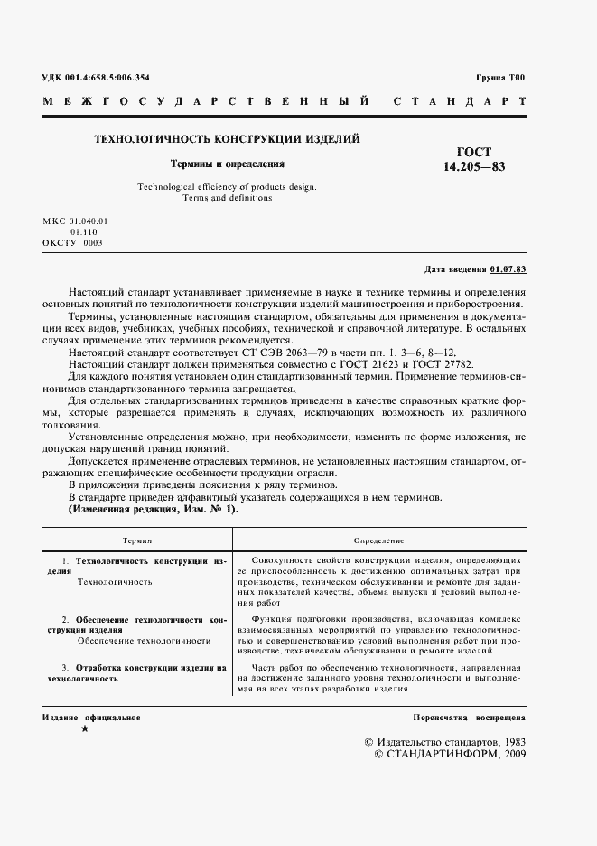 Страница 2 ГОСТ 14.205-83