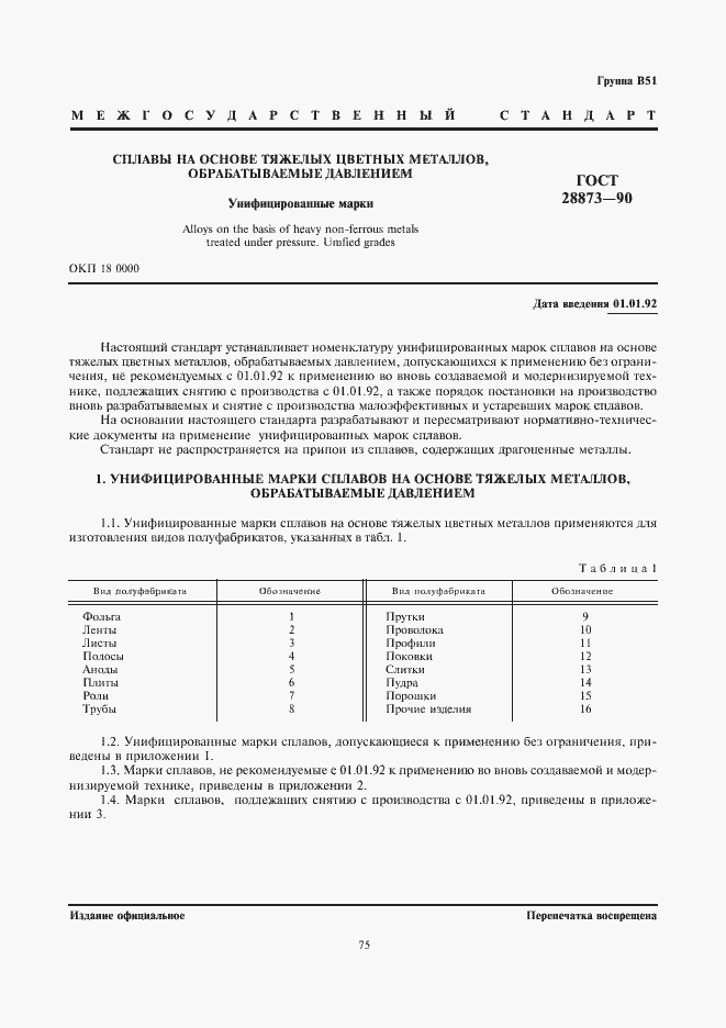 Страница 1 ГОСТ 28873-90