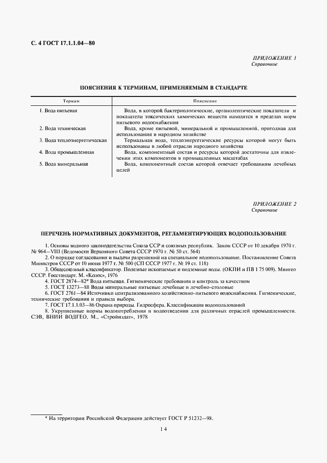 Страница 6 ГОСТ 17.1.1.04-80