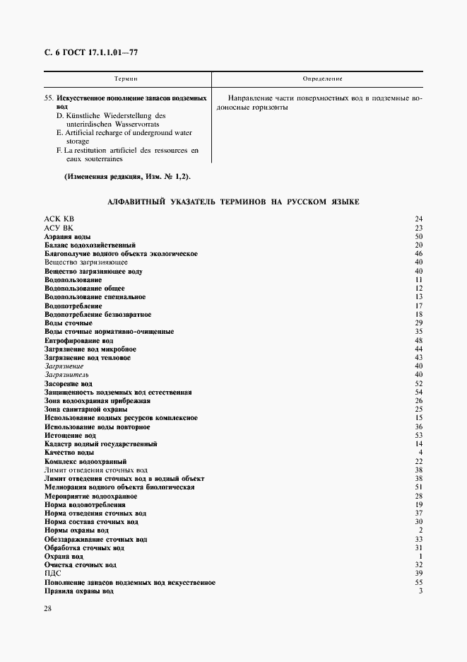 Страница 6 ГОСТ 17.1.1.01-77