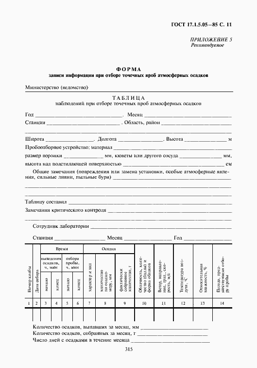 Страница 11 ГОСТ 17.1.5.05-85