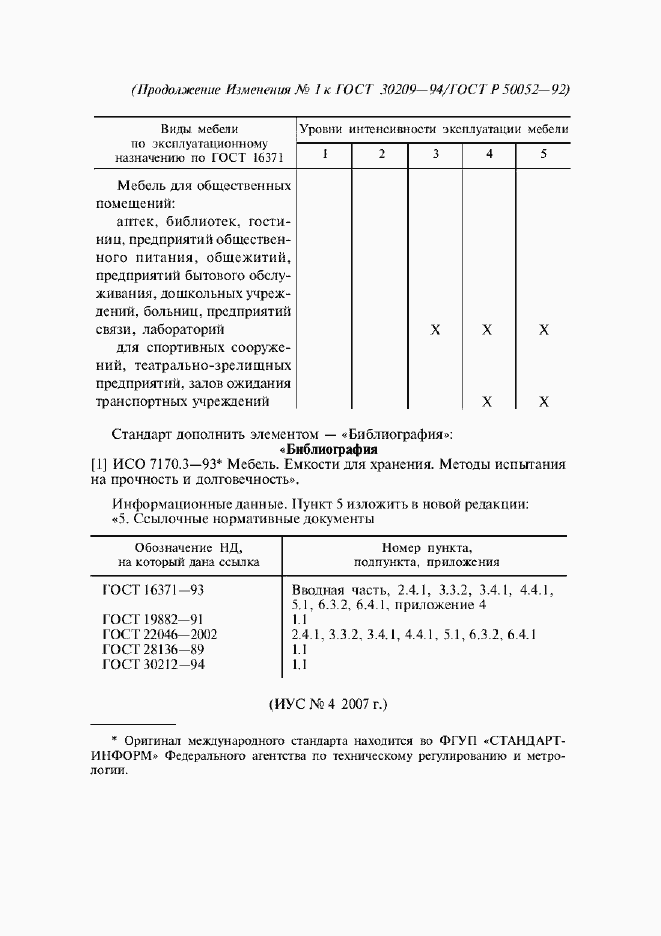 Приложение №1 ГОСТ 30209-94