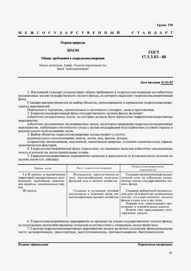 Страница 1 ГОСТ 17.5.3.03-80